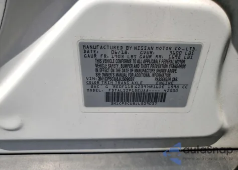 2018 Nissan Kicks S from USA, damaged, VIN 3N1CP5CU8JL509037